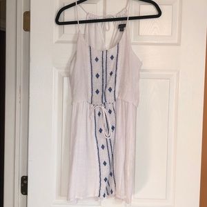 white High neck sundress